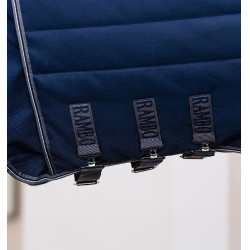 Coperta Horseware Rambo Optimo Stable Plus 200g Marino / temporale / grigio argento Blu marino
