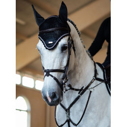 Cuffia anti-mosche Equestrian Stockholm Nero edizione
