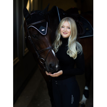 Cuffia anti-mosche Equestrian Stockholm Nero edizione