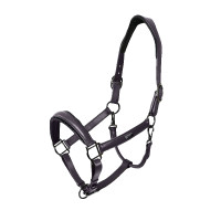 Capezza in pelle Equestrian Stockholm anatomica scintillante Full marrone