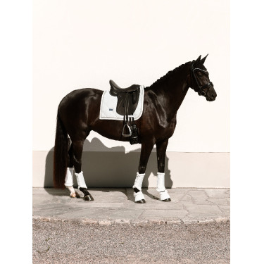 Sottosella da dressage Equestrian Stockholm Bianco scintillante