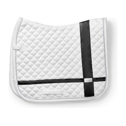 Sottosella da dressage Equestrian Stockholm con fasce Bianco