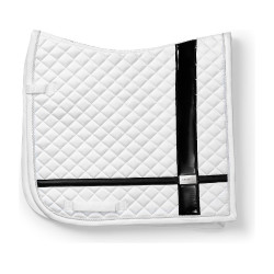 Sottosella da dressage Equestrian Stockholm con fasce Bianco