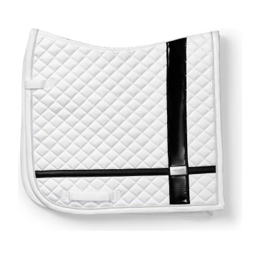 Sottosella da dressage Equestrian Stockholm con fasce Bianco