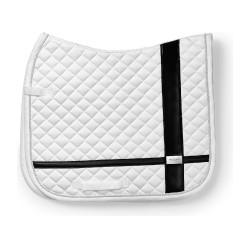 Sottosella da dressage Equestrian Stockholm con fasce Bianco