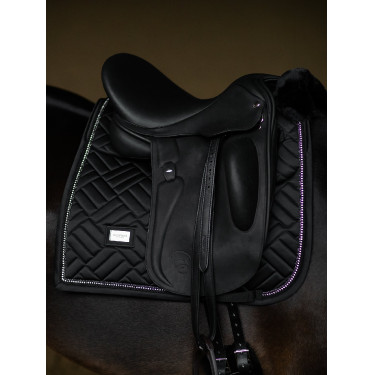 Sottosella da dressage Equestrian Stockholm in finto montone Crystal Nero