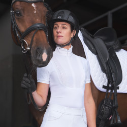 Maglietta da competizione Euro-Star Ines Bianco Maglietta da competizione Euro-Star Ines Bianco