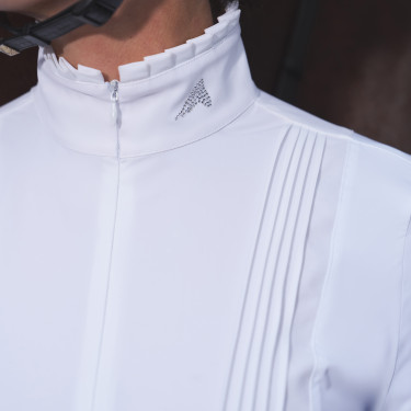 Maglietta da competizione Euro-Star Ines Bianco Maglietta da competizione Euro-Star Ines Bianco