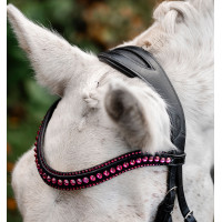 Briglia per pony Horseware Diamante Flash Nero / rosa
