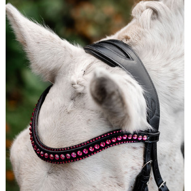 Briglia per pony Horseware Diamante Flash Nero / rosa Briglia per pony Horseware Diamante Flash Nero / rosa