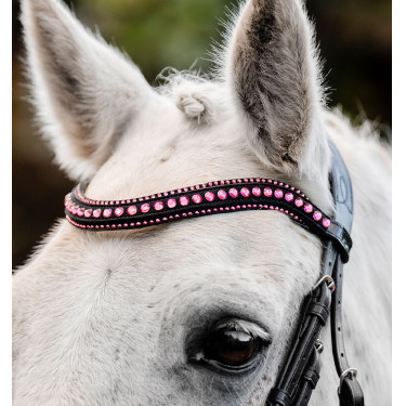 Briglia per pony Horseware Diamante Flash Nero / rosa Briglia per pony Horseware Diamante Flash Nero / rosa