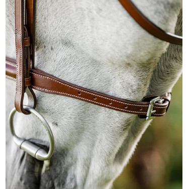 Briglia Horseware Cavesson Hunter con redini Marrone