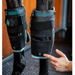 Ginocchiera Horseware Ice-Vibe Nero / acqua Ginocchiera Horseware Ice-Vibe Nero / acqua