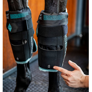 Ginocchiera Horseware Ice-Vibe Nero / acqua Ginocchiera Horseware Ice-Vibe Nero / acqua