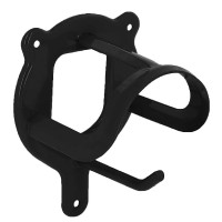 Porta redini rivestito in vinile Nero