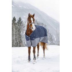 Coperta Equithème Tyrex 600 D 50g Marina / grigio Blu