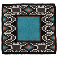 Tappeto navajo Westride by Franck Perret Nebraska Blu / nero Tappeto navajo Westride by Franck Perret Nebraska Blu / nero