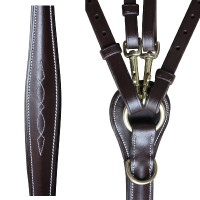 Collier de chasse surpiqué Chetak Noir Collier de chasse surpiqué Chetak Noir