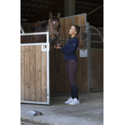 Giacca in pile Equithème Lena Blu navy Giacca in pile Equithème Lena Blu navy