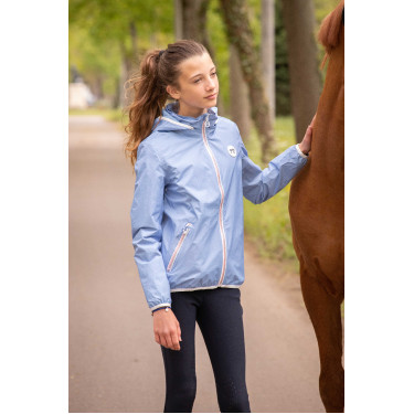 Impermeabile Pénélope RainShort Artic Blu