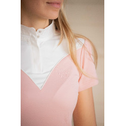 Polo da concorso Pénélope Las Honey maniche corte Rosa Polo da concorso Pénélope Las Honey maniche corte Rosa