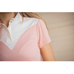 Polo da concorso Pénélope Las Honey maniche corte Rosa Polo da concorso Pénélope Las Honey maniche corte Rosa