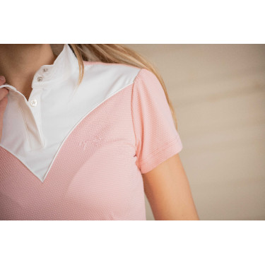 Polo da concorso Pénélope Las Honey maniche corte Rosa Polo da concorso Pénélope Las Honey maniche corte Rosa