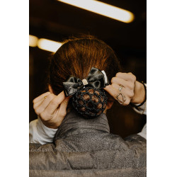 Retina per capelli Equithème Perla Nero / bianco