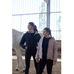 Pantaloni Equithème Flora con fondo in silicone Nero Pantaloni Equithème Flora con fondo in silicone Nero