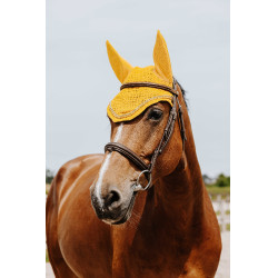 Cuffia antimosche Equithème Hexalight Giallo