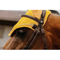 Cuffia antimosche Equithème Hexalight Giallo