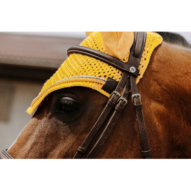 Cuffia antimosche Equithème Hexalight Giallo