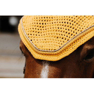 Cuffia antimosche Equithème Hexalight Giallo