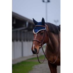 Cuffia antimosche Equithème Denim Blu navy