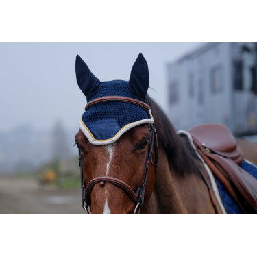 Cuffia antimosche Equithème Denim Blu navy