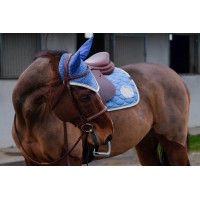 Cuffia antimosche Equithème Denim Azzurro cielo Blu Cuffia antimosche Equithème Denim Azzurro cielo Blu