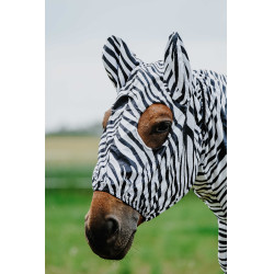 Cuffia anti-eczema Riding World Zebra nero / bianco Motivi