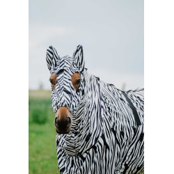 Cuffia anti-eczema Riding World Zebra nero / bianco Motivi
