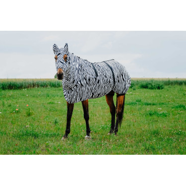 Cuffia anti-eczema Riding World Zebra nero / bianco Motivi