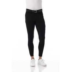 Pantaloni softshell Equitheme Zermatt con fondo in silicone Nero