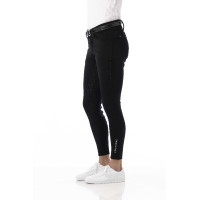 Pantaloni softshell Equitheme Zermatt con fondo in silicone Nero