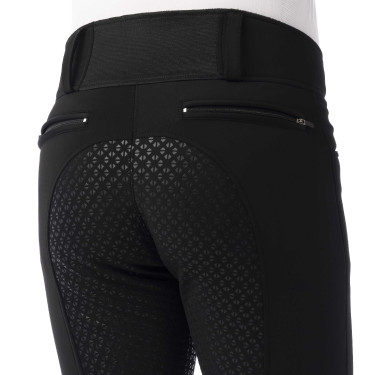 Pantaloni softshell Equitheme Zermatt con fondo in silicone Nero