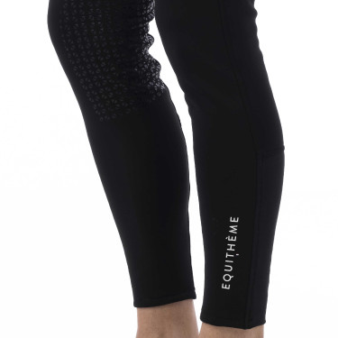 Pantaloni softshell Equitheme Zermatt con fondo in silicone Nero