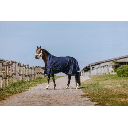 Coperta Equithème Classic 1200D High neck Marina Blu marino