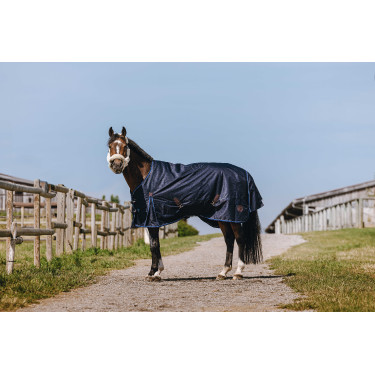 Coperta Equithème Classic 1200D High neck Marina Blu marino