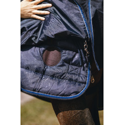 Coperta Equithème Classic 1200D High neck Marina Blu marino