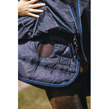 Coperta Equithème Classic 1200D High neck Marina Blu marino