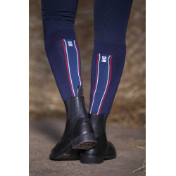 Calze Equithème Classic blu-bianco-rosso Blu navy