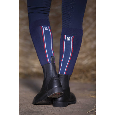 Calze Equithème Classic blu-bianco-rosso Blu navy