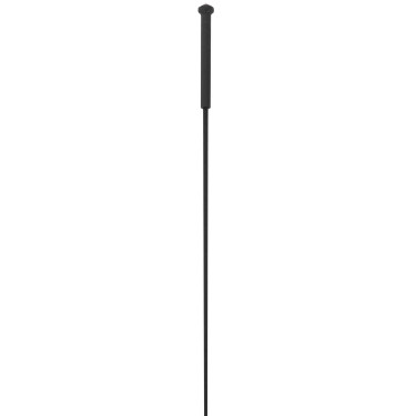 Frustino da dressage Whip & Go con manico in plastica Nero